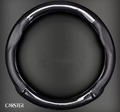 Genuine leather - carbon steering wheel cover