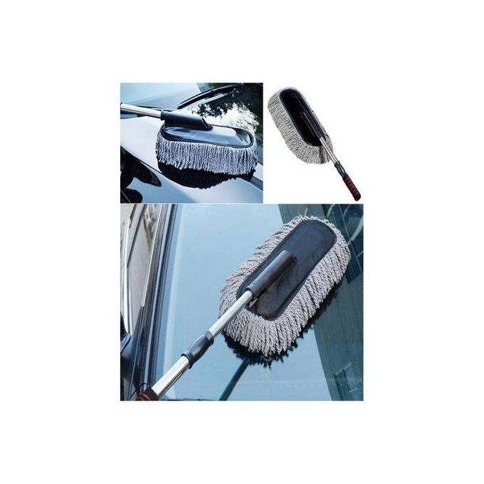 Car Cleaning Brush with Metal Handle