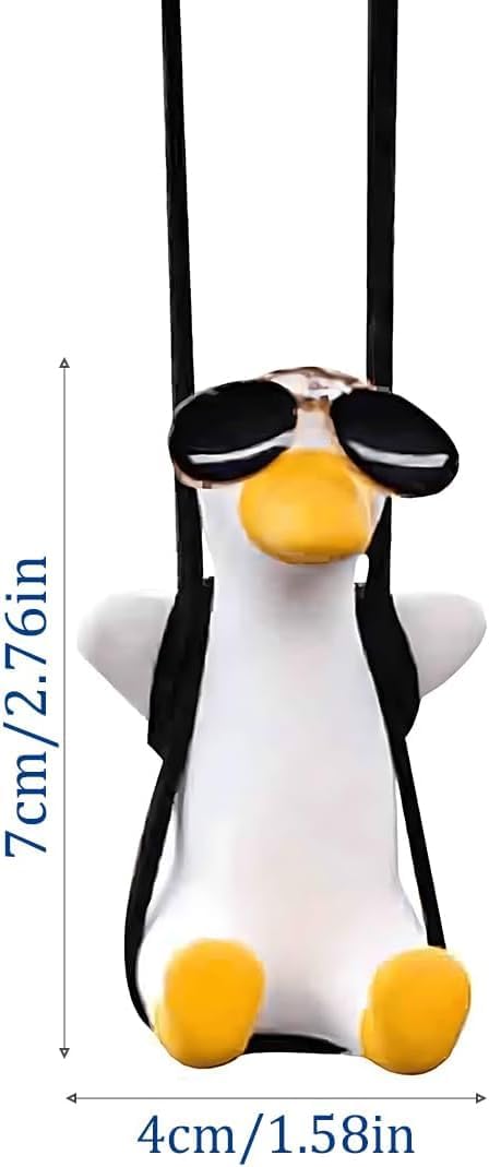 Makeover Cute Swinging Duck Car Hanging Ornament gift