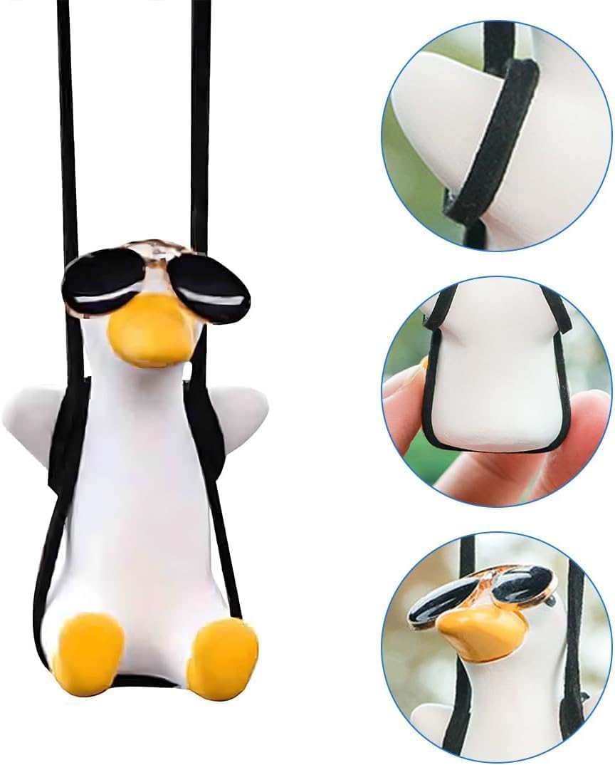Makeover Cute Swinging Duck Car Hanging Ornament gift