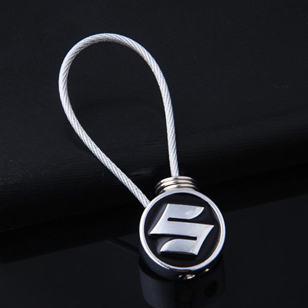 Suzuki metal wire keychain
