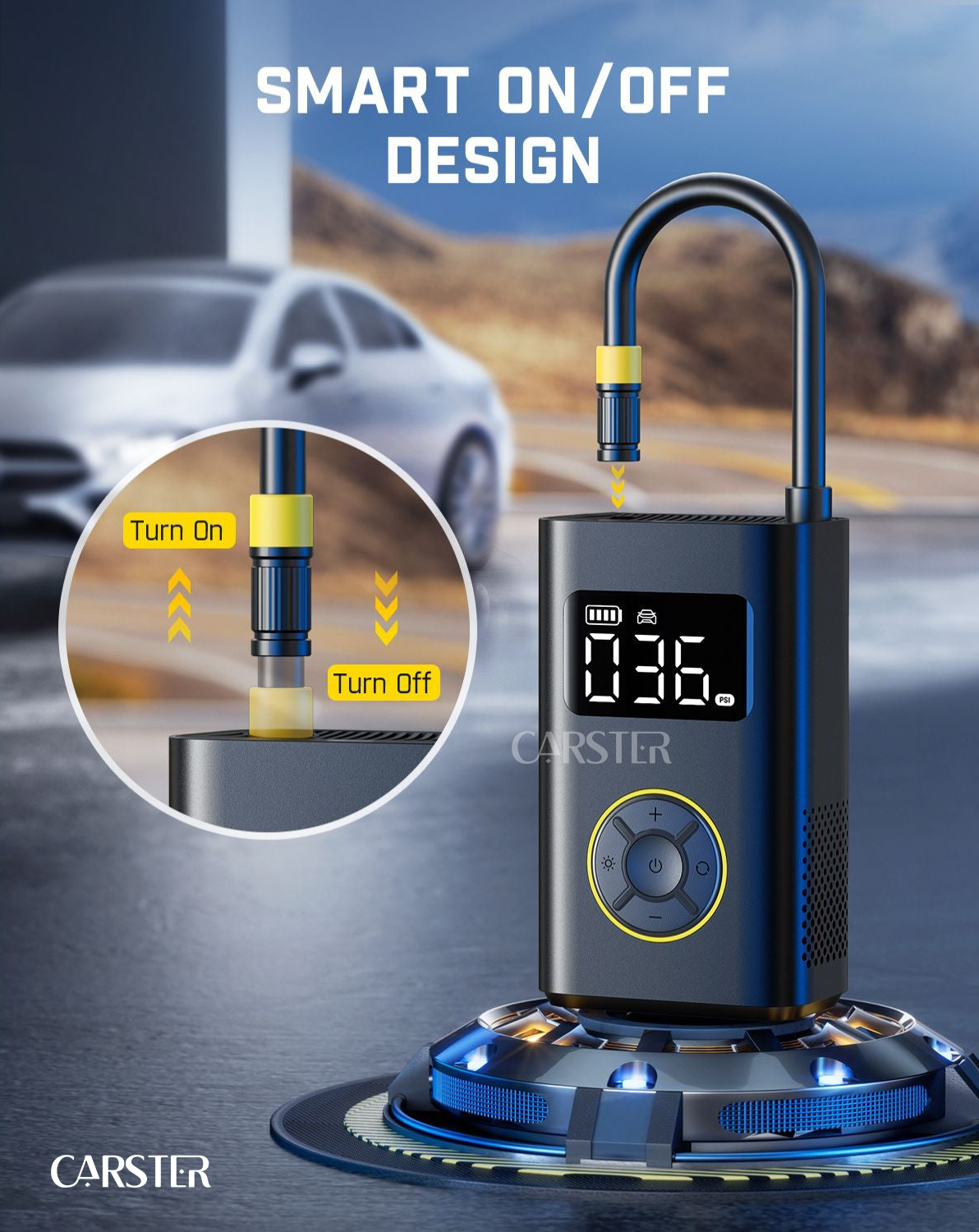 Digital car tire infilator