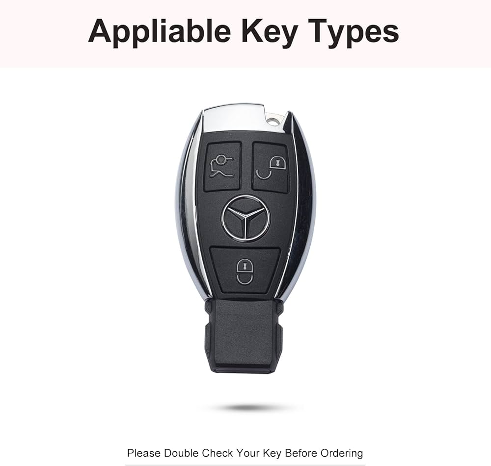Mercedes 204 key cover zinc alloy - carbon fiber