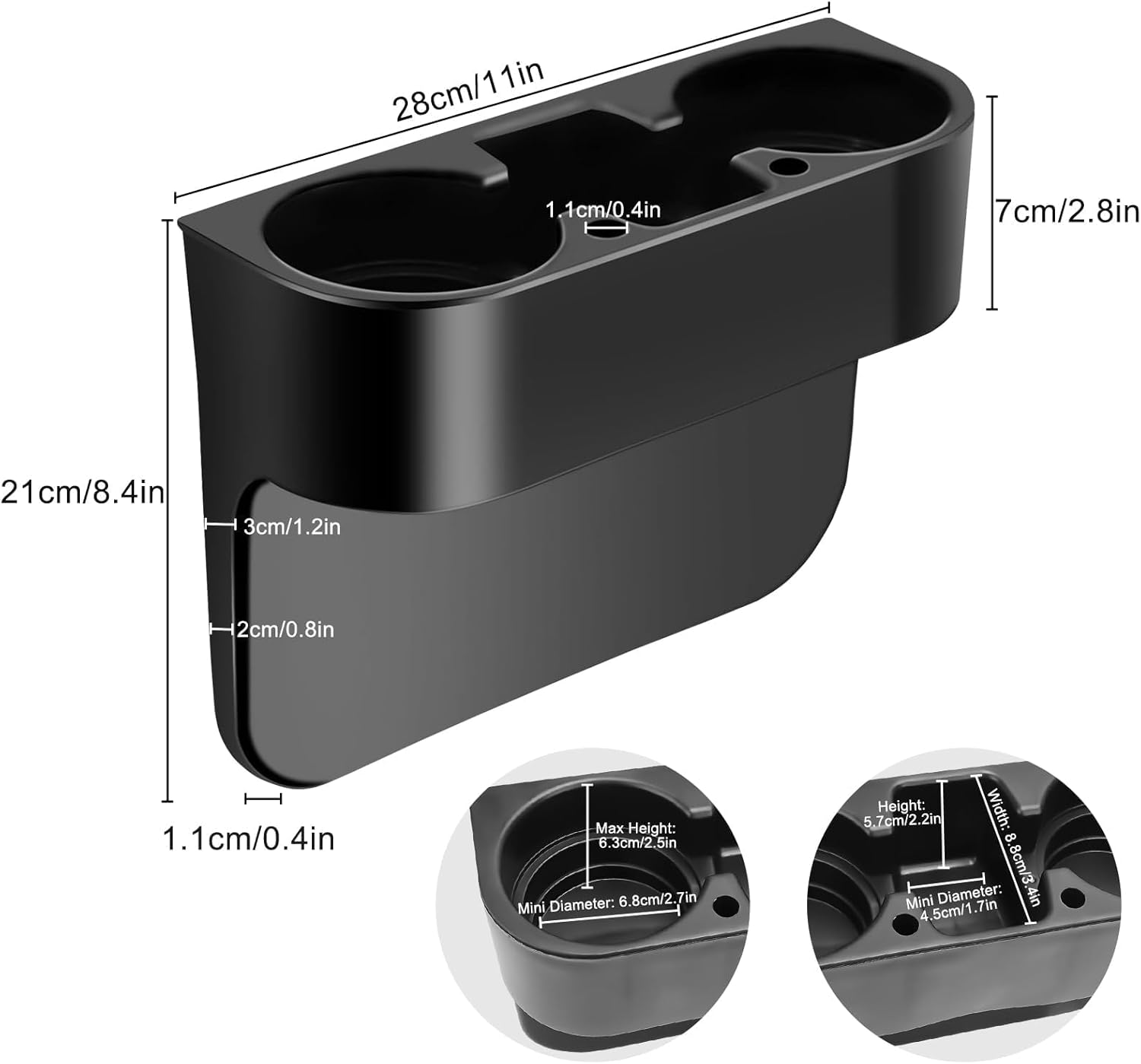 Car Cup Holder & Tray Organizer