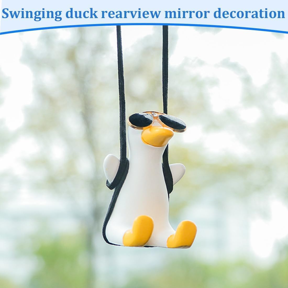 Makeover Cute Swinging Duck Car Hanging Ornament gift
