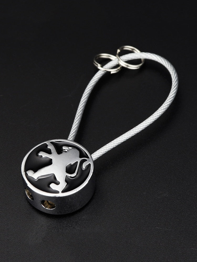 Peugeot wire keychain