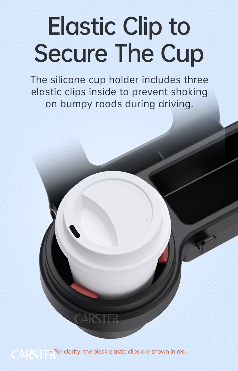 Car Organizer Box with Cup Holder Drink Holder Multifunctional Side Door Window Phone Slot Hanging Storage Rack for Vehicle