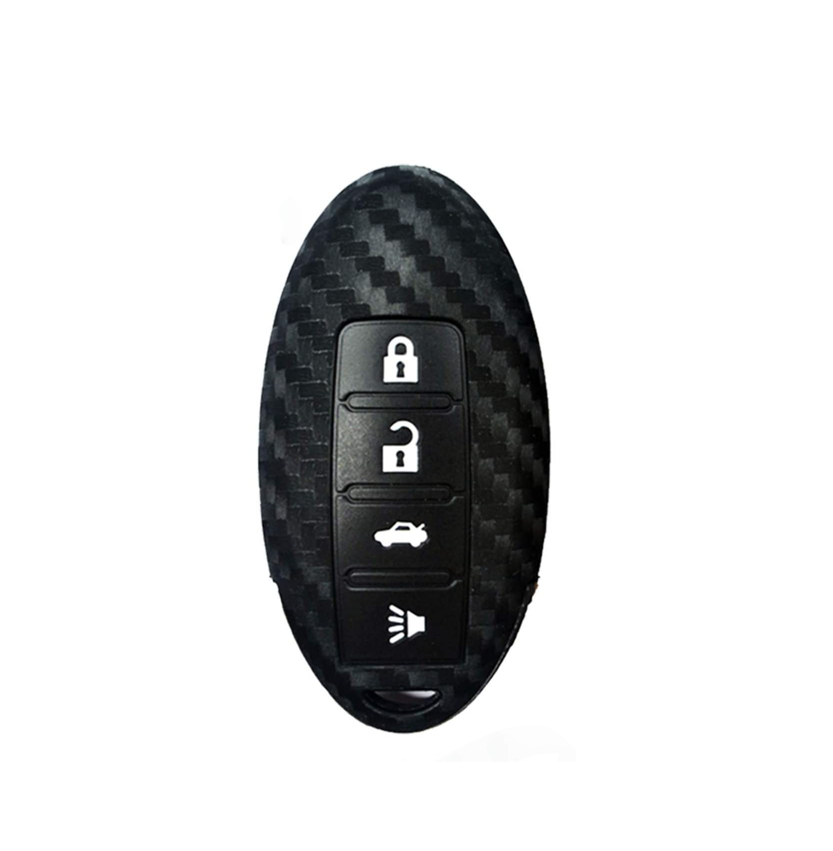 Silicone carbon - nissan 4 button key cover