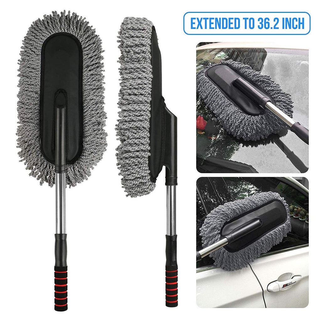 Car Cleaning Brush with Metal Handle