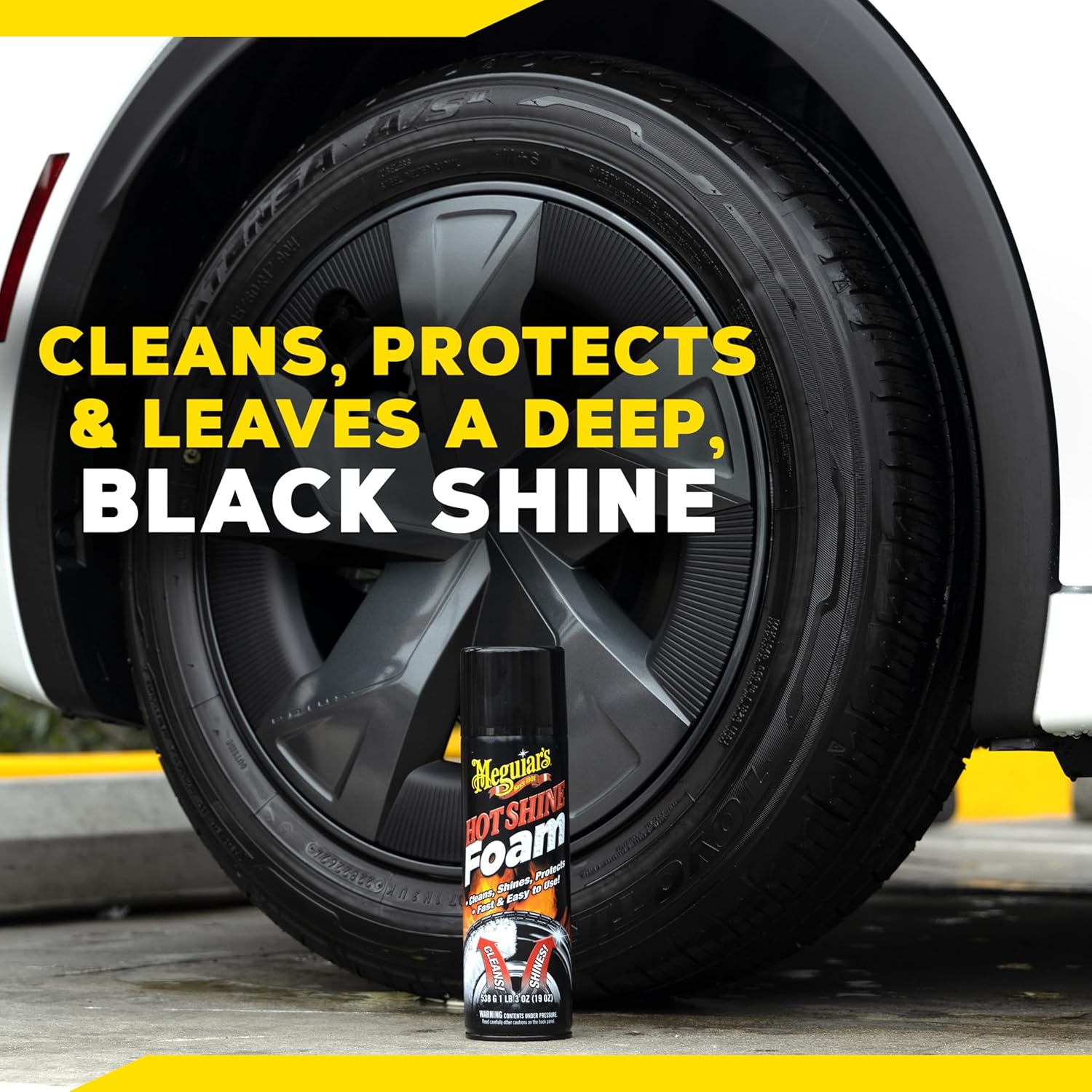 Car tire shine spray