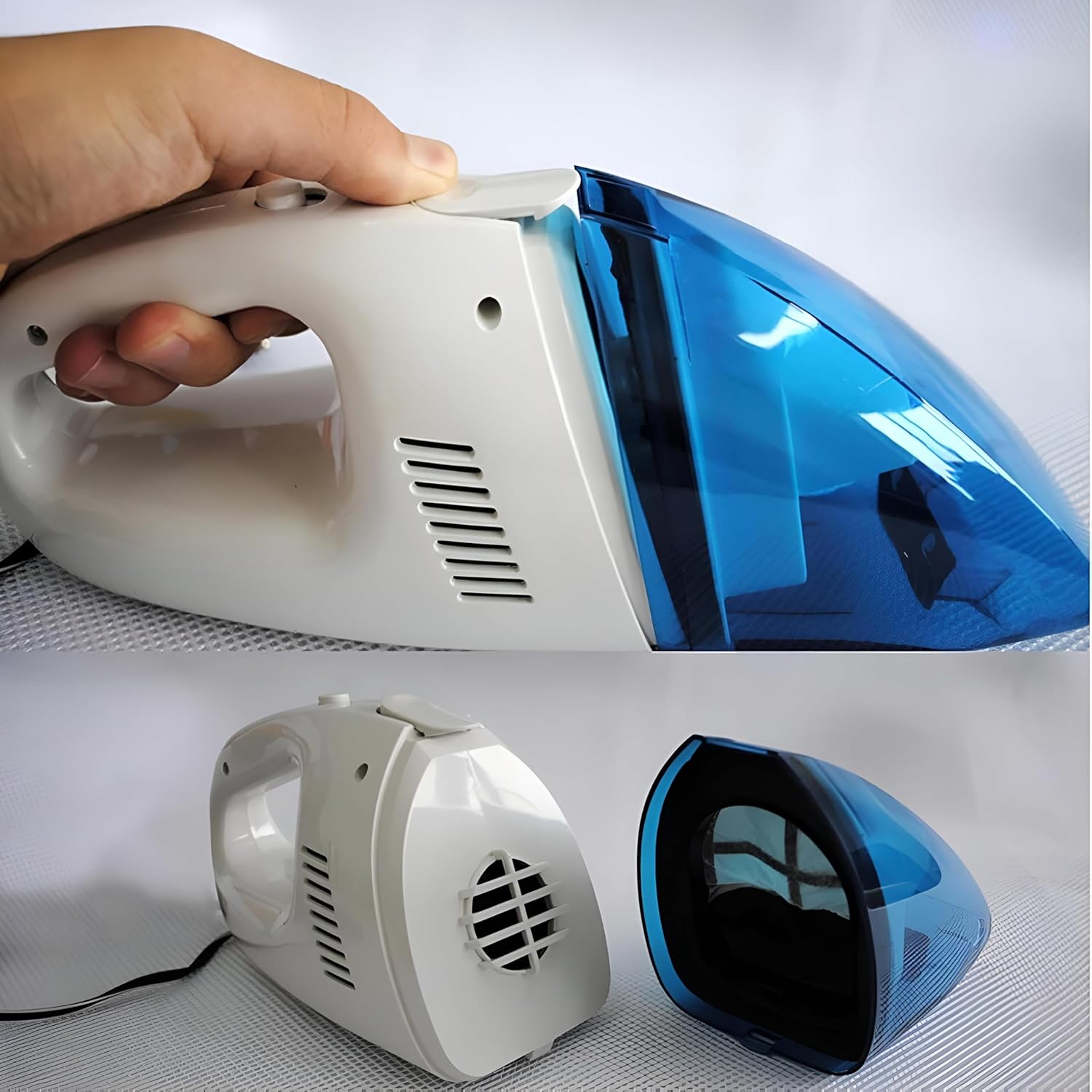 Car Vacuum Cleaner - Powerful suction for seats, floors, and hard-to-reach spots in your vehicle, portable, washable, battery-powered, and compact for easy home use.