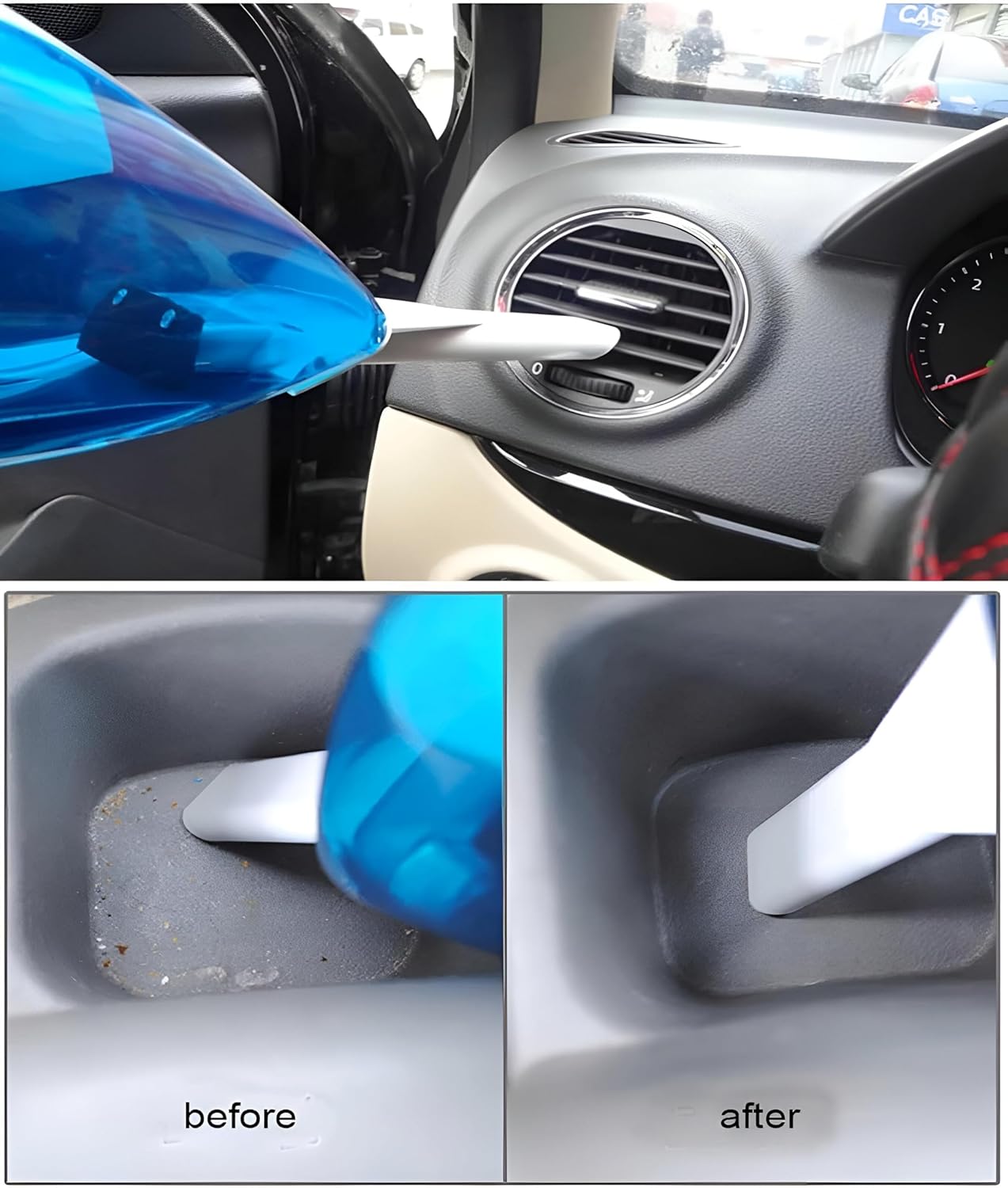 Car Vacuum Cleaner - Powerful suction for seats, floors, and hard-to-reach spots in your vehicle, portable, washable, battery-powered, and compact for easy home use.