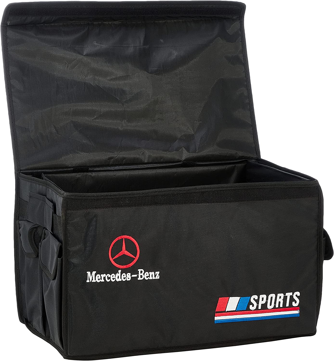 Car trunk organizer with car logo