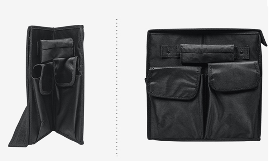 Car trunk organizer with car logo