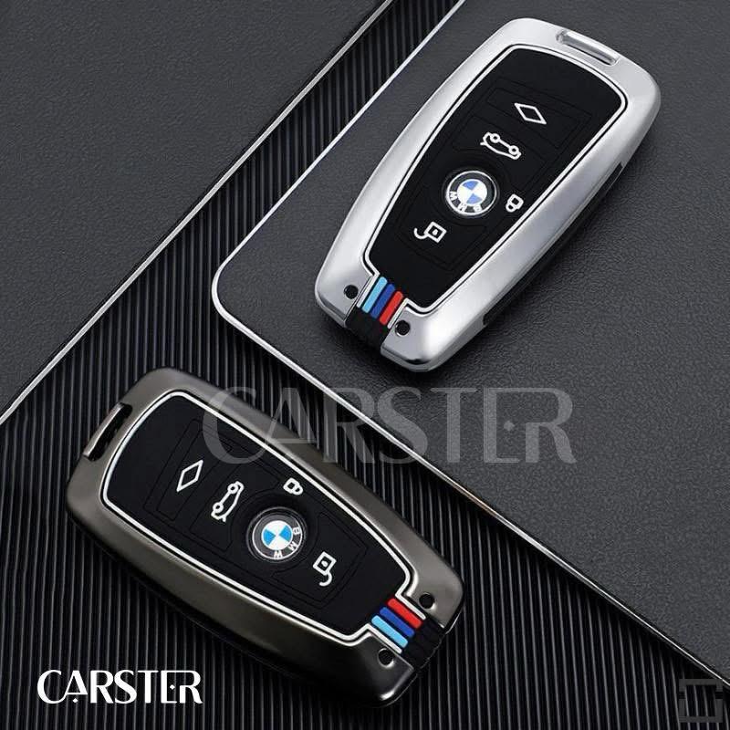Metal key cover , BMW Accessories Keychain Metal Shell Cover for BMW 1 2 3 4 5 6 7 Series X1 X2 X3 X5 X6 M5/6 GT3/5, Gunmetal2, Small