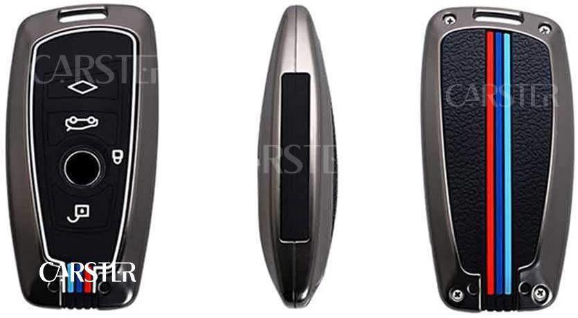 Metal key cover , BMW Accessories Keychain Metal Shell Cover for BMW 1 2 3 4 5 6 7 Series X1 X2 X3 X5 X6 M5/6 GT3/5, Gunmetal2, Small