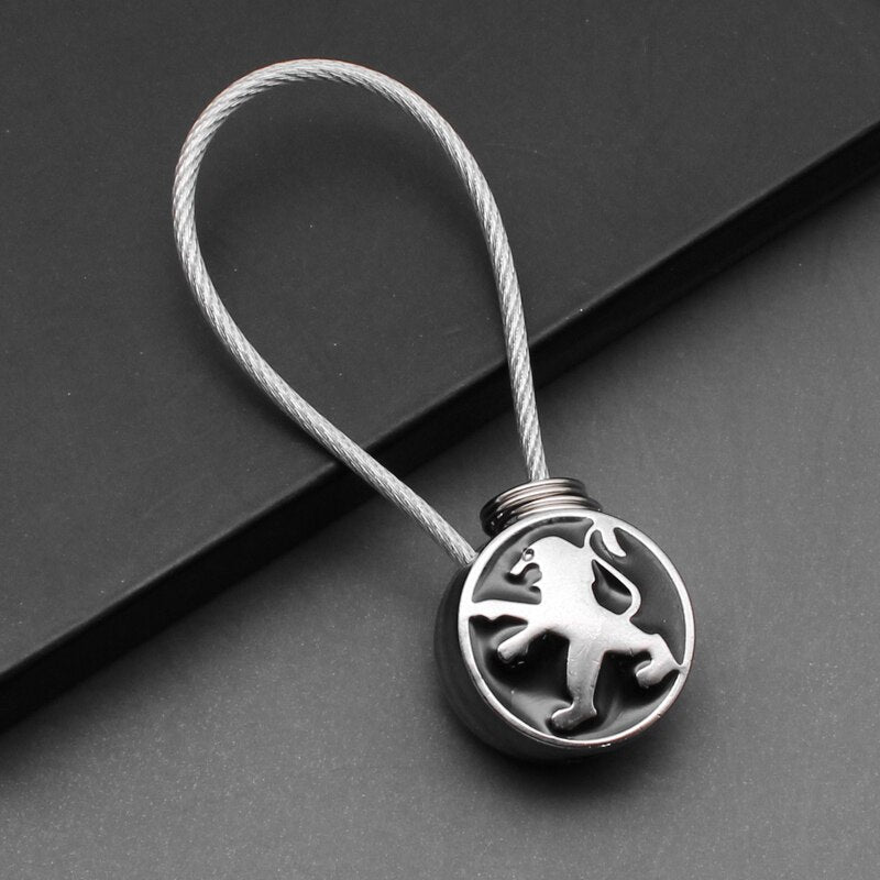 Peugeot wire keychain