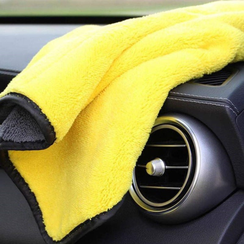 Heavy Microfiber  for Car Cleaning and Detailing, Double Sided, Extra Thick Plush Microfiber Cloth, Lint-Free, 800 GSM (Size 40cm x 40cm)/Pack...