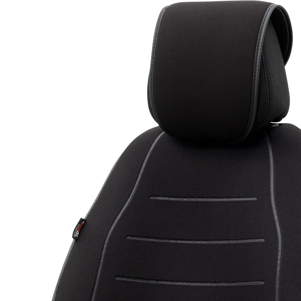 ACTIVELINE Black front 1 car seat cover - premium PU leather